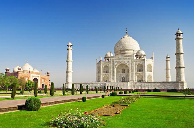 Taj Mahal Day Tour by Superfast Gatimaan Train from Delhi - Agra Fort gives the Taj Mahal a royal setting