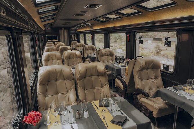 The First Class Machu Picchu Train by Inca Rail - Lunch, dinner, and drinks on the rails
