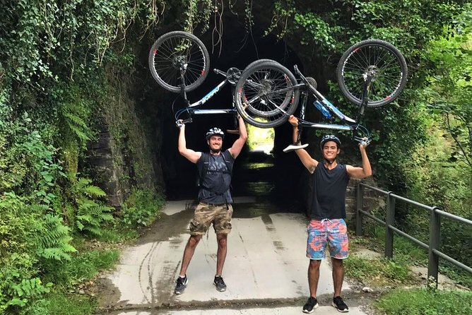 The Train Track Trail Mountain Bike Ride - Private experience - Tunnels, river stops, and the right level of effort