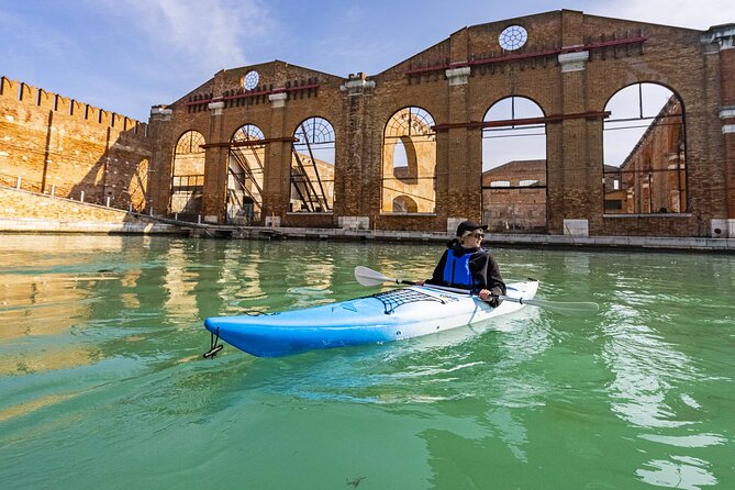 Venice Beginner's Kayak Tour: train & visit the Medieval Arsenal - The value of the $71.01 price