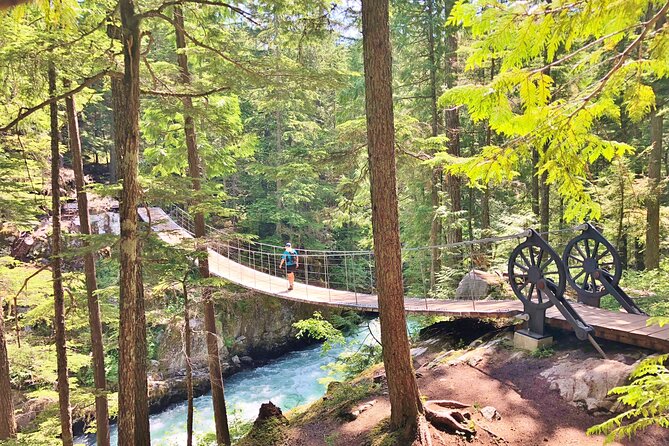 Whistler Train Wreck, Suspension Bridge & Hidden Waterfall Adventure - Walking through the Whistler Train Wreck Trail