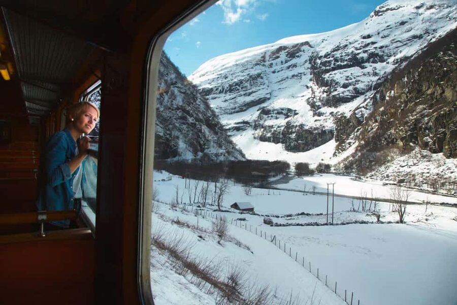 Winter Tour Viking Village, Nærøyfjord Cruise & Flåm Railway - Njardarheimr in Gudvangen: a Viking experience with real interaction
